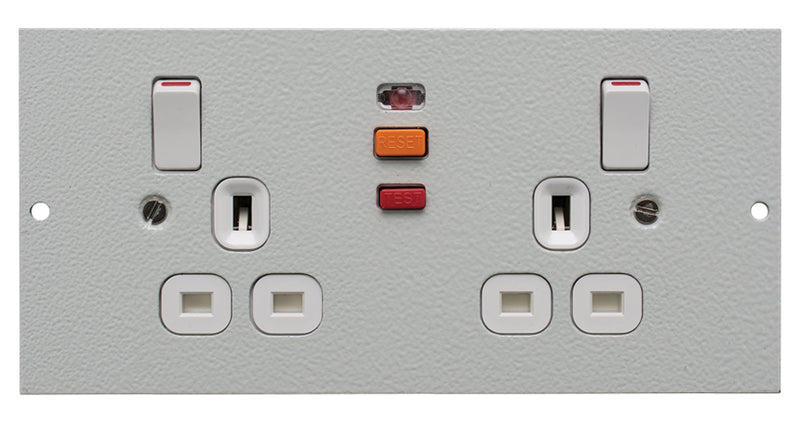 ST0291/RCD/BG - Twin Switched RCD Protected Sockets Type A