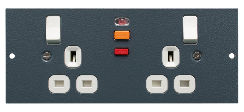 ST0300/RCD/BG - Twin Switched RCD Protected Sockets