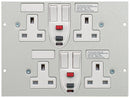 ST0290/RCD/2 - Dual RCD Protected Twin Switched Sockets Plate
