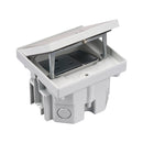 KFH140/72 - IP66 Mechanism with Brushed Stainless Steel Lid Includes 13A UK Socket & Blank Media Slot