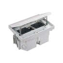 KFH246U/72 - Double IP66 Mechanism with Brushed Stainless Steel Lid Includes 13A UK Sockets & 2 Cat6 Data