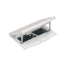KFH246U/72 - Double IP66 Mechanism with Brushed Stainless Steel Lid Includes 13A UK Sockets & 2 Cat6 Data