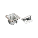 KFH140/72 - IP66 Mechanism with Brushed Stainless Steel Lid Includes 13A UK Socket & Blank Media Slot