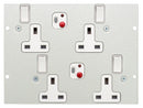 ST0290/RCD/2 - Dual RCD Protected Twin Switched Sockets Plate