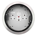 169mm Stainless Steel RCD Protected Power Grommet