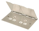 2 Gang Stainless Steel Floor Socket