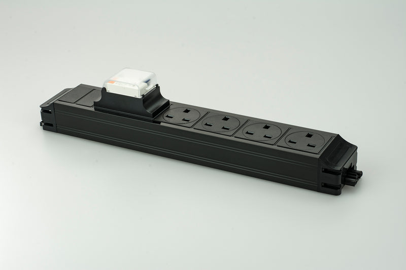 P-PACK4PF/NF/RCBO - 4 Power RCBO Protected Under Desk Power Unit