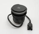PGBUSB80/WC - Power & USB Desk Grommet in Black with Wireless charging