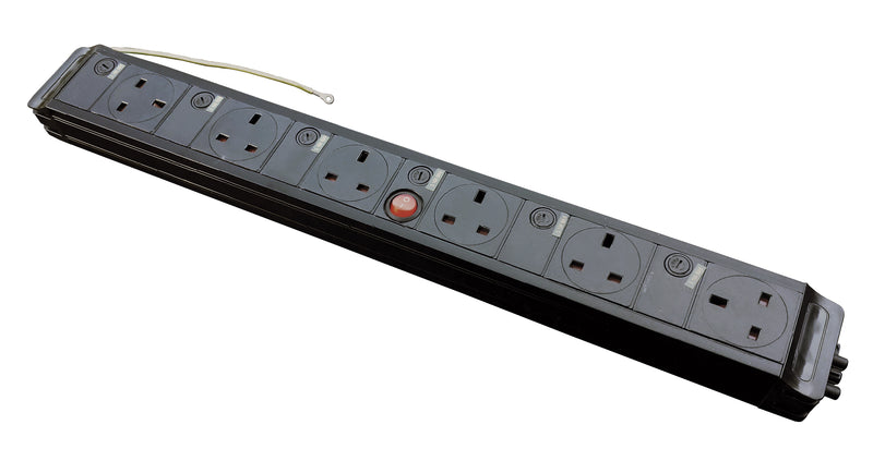 PP6/1 - 6 Power with Master Switch Under Desk Power Unit