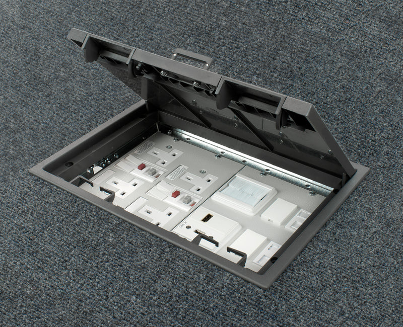 TFB4/80-RCD2 Cavity Floorbox (Dual RCD Sockets)