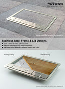 SSL12R296 - Stainless Steel Frame & Lid (12mm Recess)