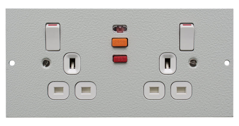 ST0291/RCD/BG - Twin Switched RCD Protected Sockets Type A