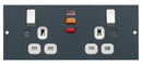 ST0300/RCD/BG - Twin Switched RCD Protected Sockets