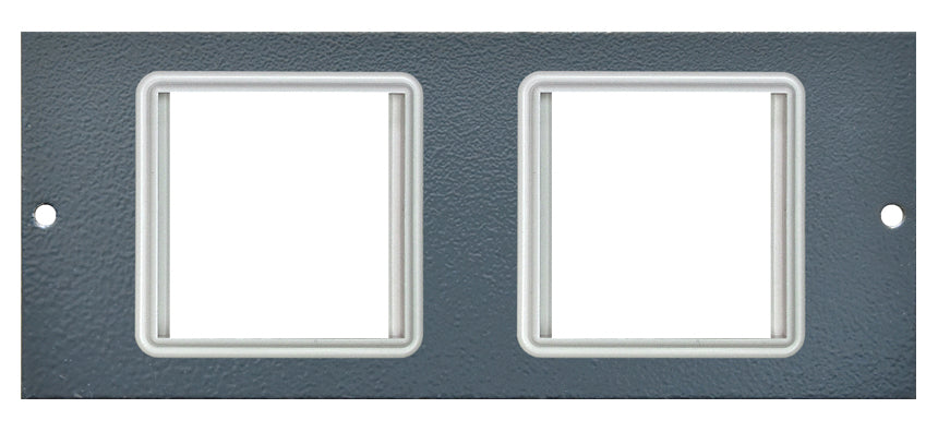 Euro Plate Module Insert ST0304 - 2 x 50mm Euro Module Plate