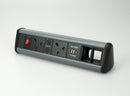 P-PACK2/USB 26C - 2 Power 2 USB 2 Module Spaces Desktop Power Unit