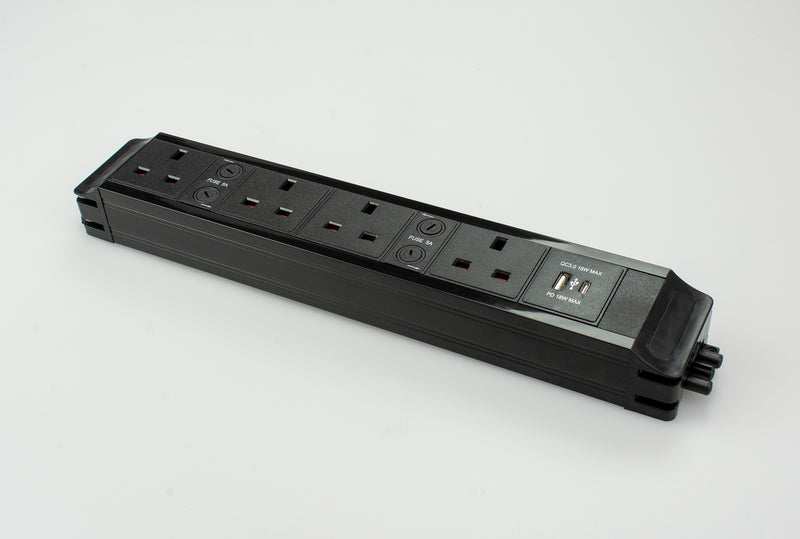 PP4/USB - 4 Power 2 USB Under Desk Power Unit