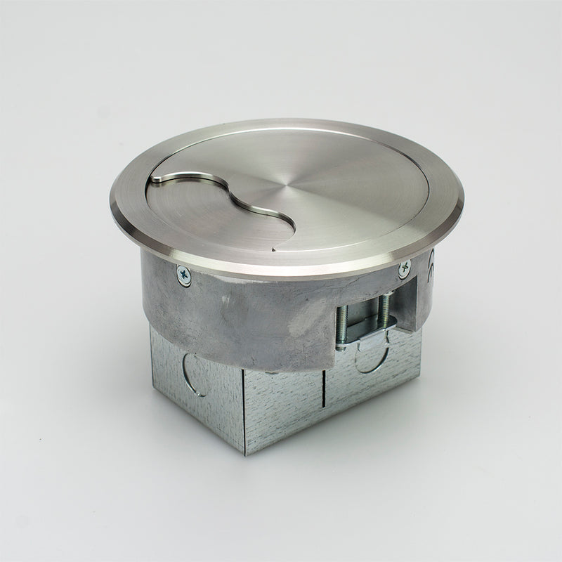 127mm Stainless Steel Power Grommet with EURO Collar & 1 Data Spaces