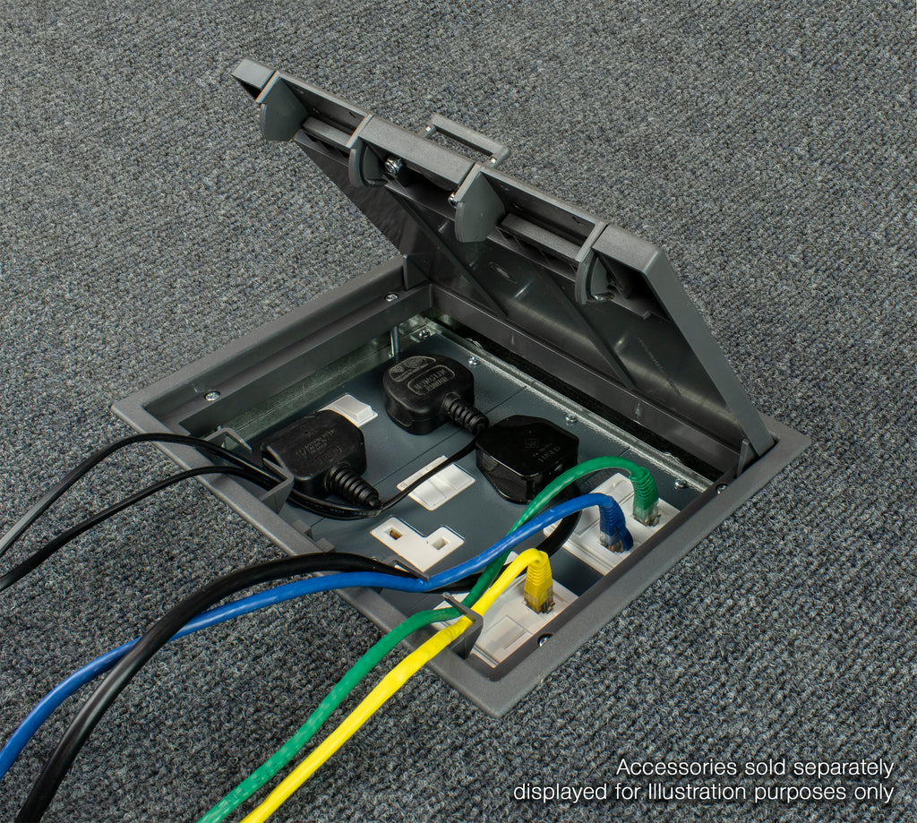 Euro Module Cable Entry ST0304 - 2 x 50mm Euro Module Plate